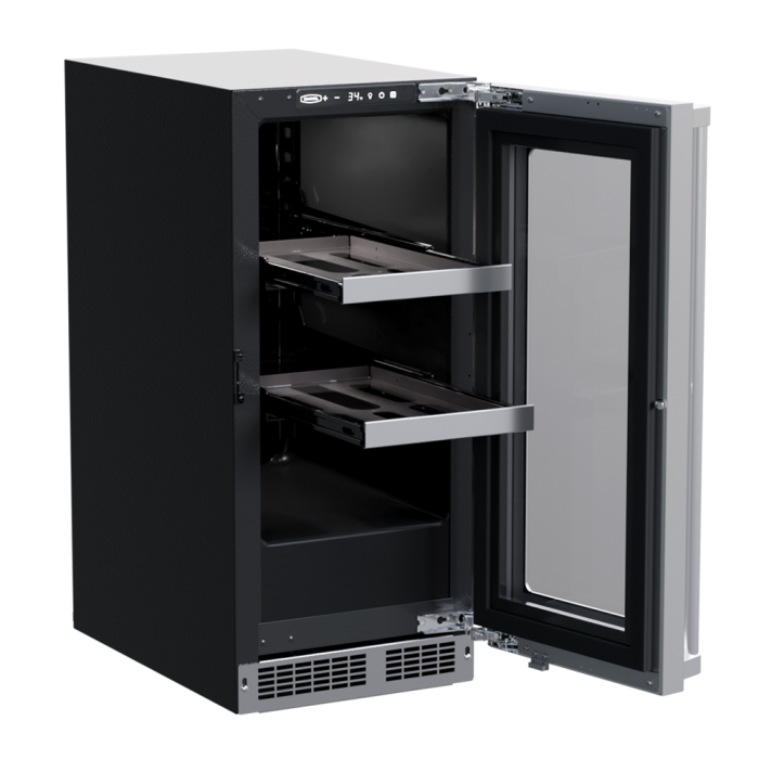Marvel MPBV415-SG31A 15" Professional Beverage Center, 2.7 Cu. Ft., Stainless Glass Door, Locking - view 2