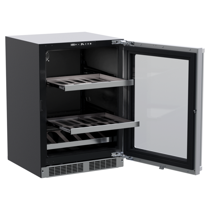 Marvel MPBV424-SG31A 24" Professional Beverage Center, 5.5 Cu. Ft., Stainless Glass Door, Locking - view 2