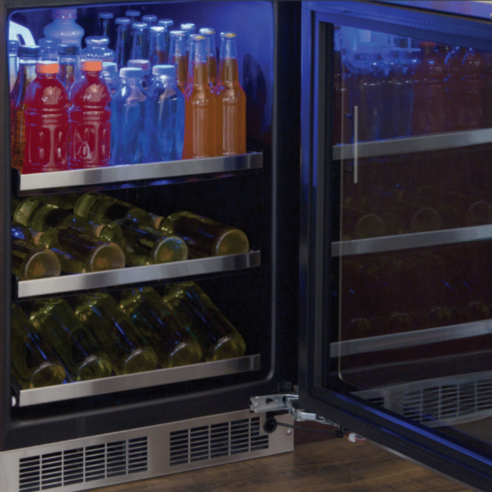 Marvel MPBV424-SG31A 24" Professional Beverage Center, 5.5 Cu. Ft., Stainless Glass Door, Locking - view 3