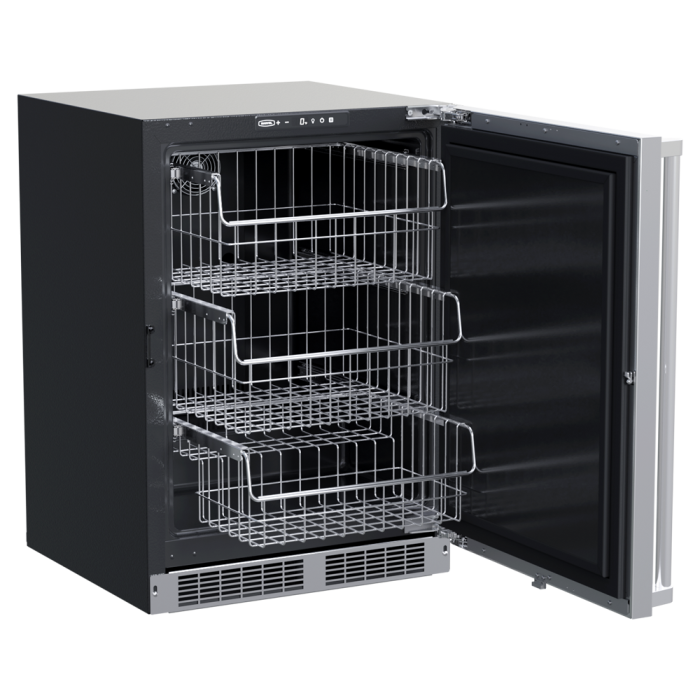 Marvel MPFZ424-SS31A 24" Professional Freezer, 4.6 Cu. Ft., Stainless Solid Door, Locking - view 2