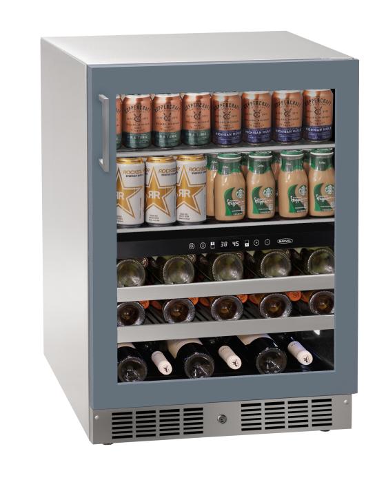 Marvel MRBD224-IG31A 24" Essential Dual Zone Beverage Center, 4.8 Cu. Ft., Panel Ready Glass Door, Locking