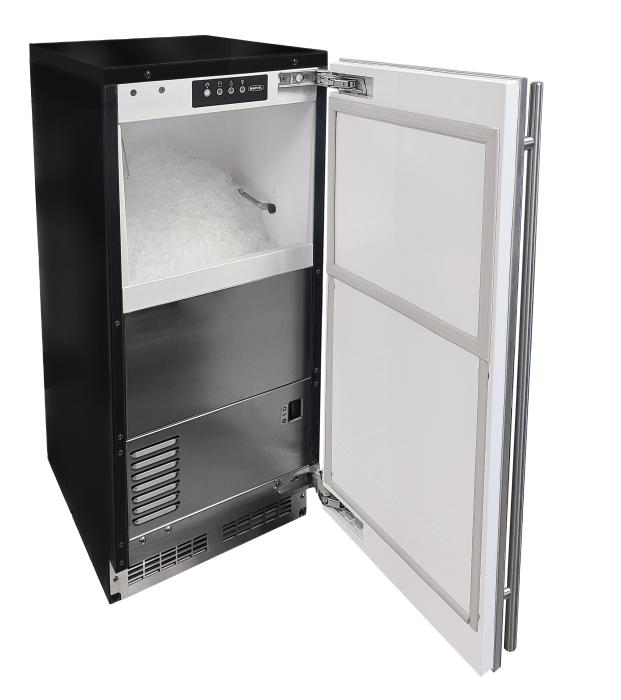Marvel MRNP215-SS01A 15" Classic Nugget Ice Machine, 65 lb/Day, w/ Pump, Stainless Solid Door - view 2