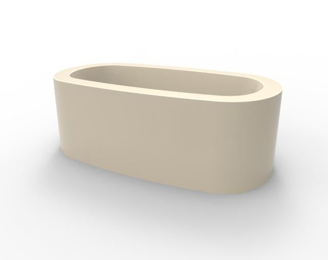 Hydro Systems MRO7238ATO-BIS RODIN 7238 AC TUB ONLY - BISCUIT