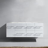 Virtu USA Ceanna 55" Single Cabinet in White