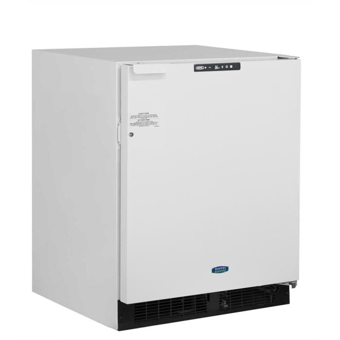Marvel MSRE224-WS81A 24" Scientific Refrigerator, 4.9 Cu. Ft., Probe Port, White Solid Door, BrightShield, RH, Locking