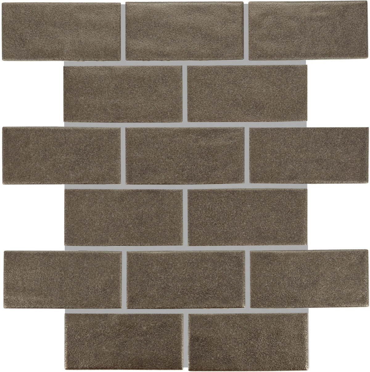 Marazzi Artezen Metallic Vibe Brick Joint 2x4 Glossy Mosaic Tile