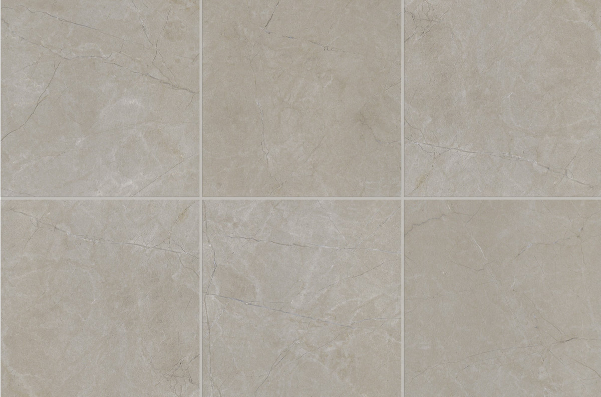 Marazzi Classentino Marble Coliseum Gray Square 24x24 Matte Floor Tile