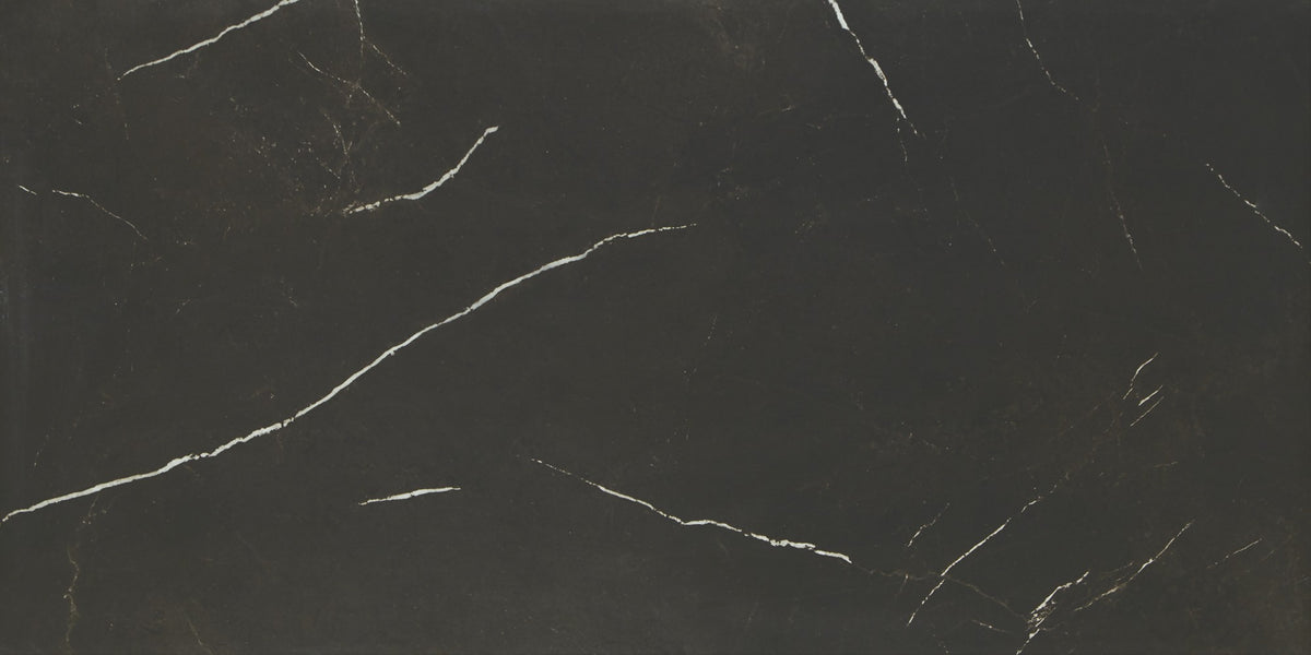 Marazzi Classentino Marble Centurio Black Rectangle 24x48 Matte Floor Tile