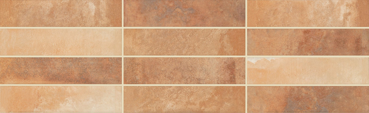 Marazzi Cotto Revival Rust Rectangle 2x9 Matte Floor Tile