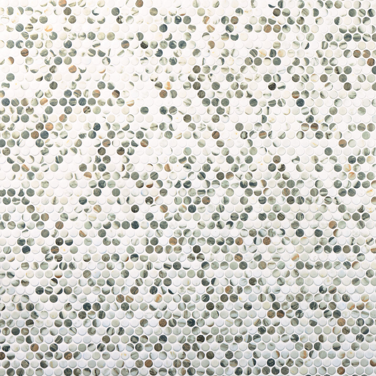 Marazzi Editorial Vireo Balmain Penny Rounds 3/4x3/4 Mixed Mosaic Tile