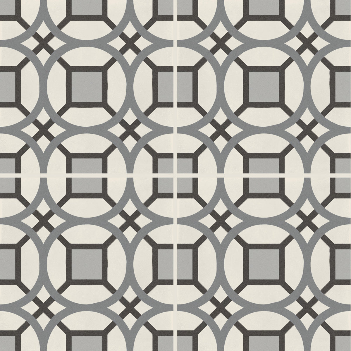 Marazzi D_Segni Kaleido Smoke Blend Kaleido 8x8 Matte Floor Tile Deco