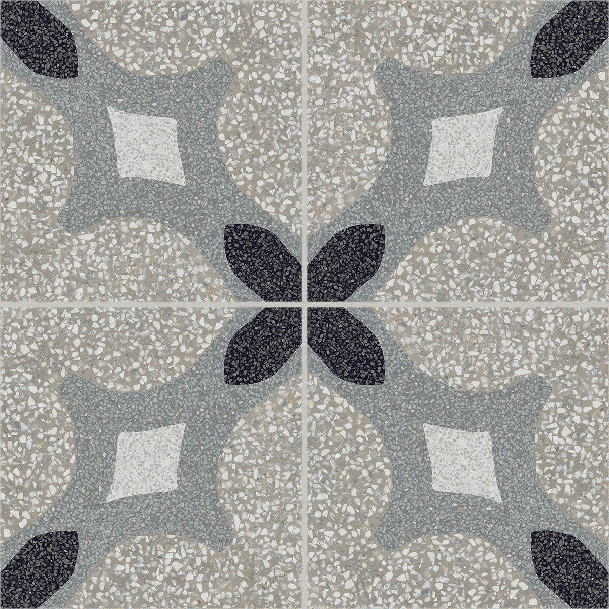 Marazzi D_Segni Terrazzo Croix Croix 8x8 Matte Floor Tile Deco