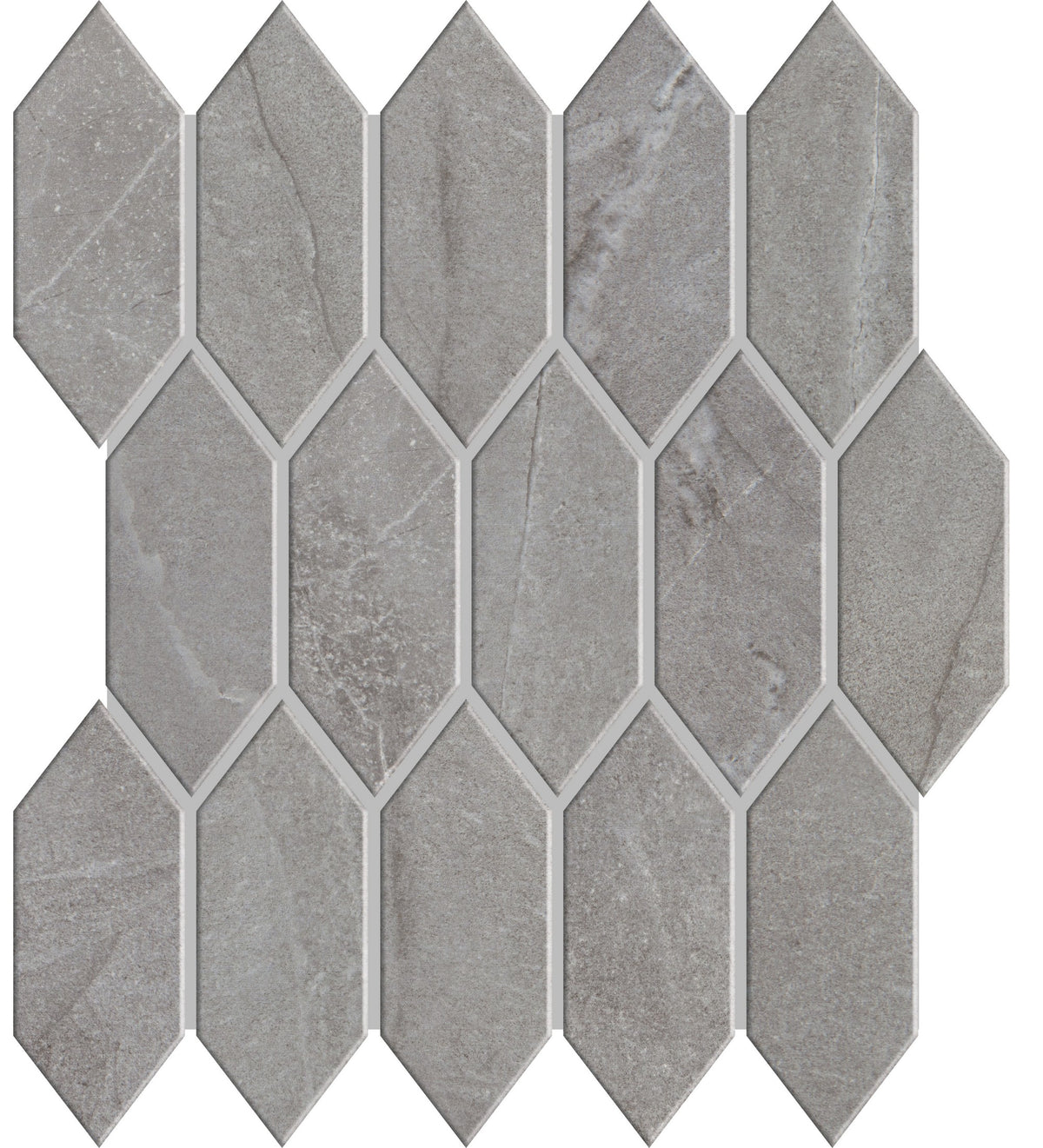 Marazzi Marble Obsession Grigio Picket 2x5 Satin Mosaic Tile
