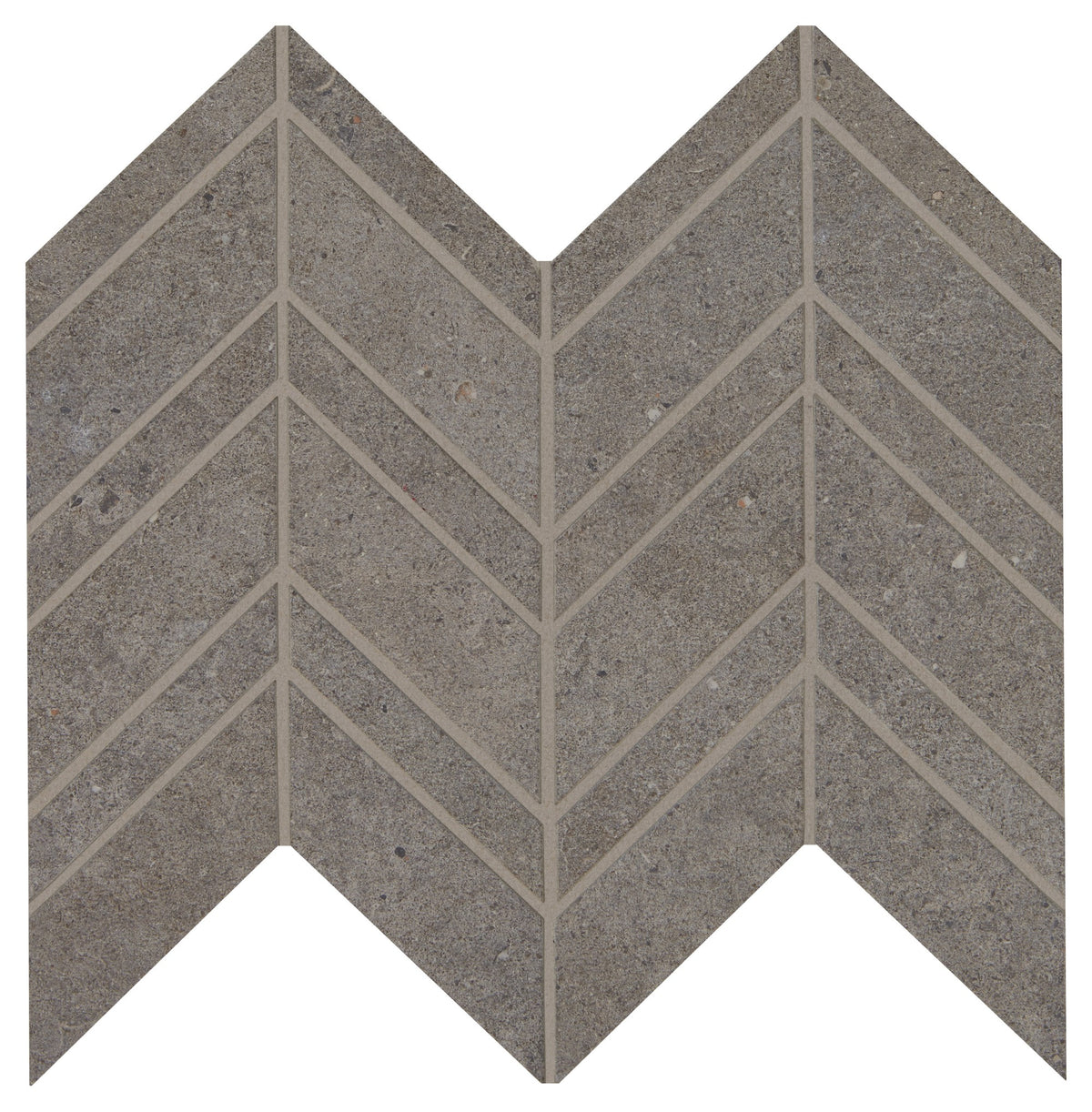 Marazzi Modern Formation Smoky Ridge Chevron Matte Mosaic Tile
