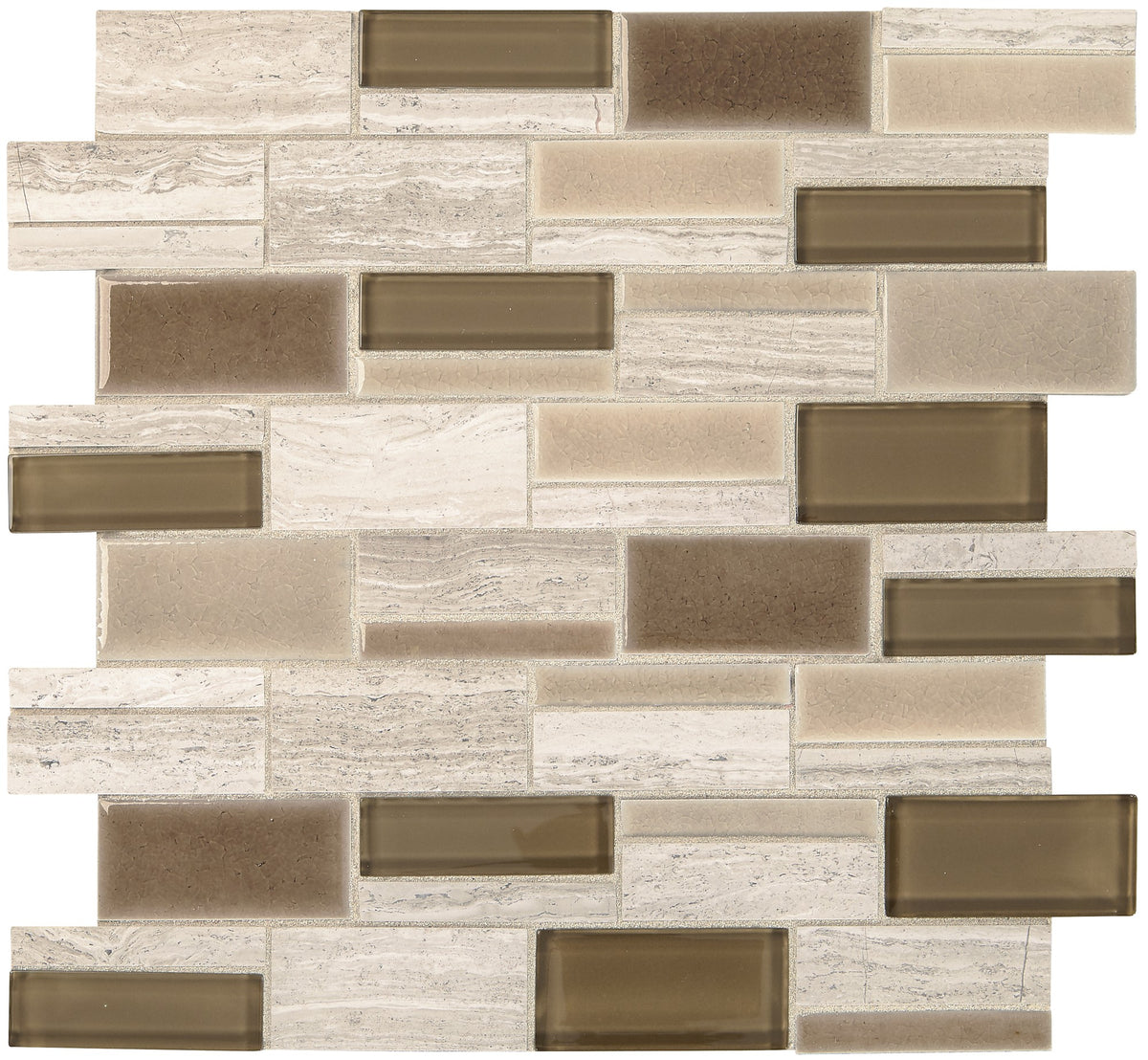 Marazzi Midpark Mosaics Sandbox Rectangle Random 3 Matte Mosaic Tile