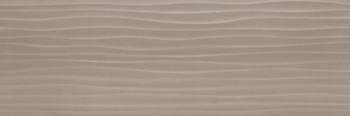Marazzi Materika Fango Rectangle 16x48 Wave Textured Wall Tile
