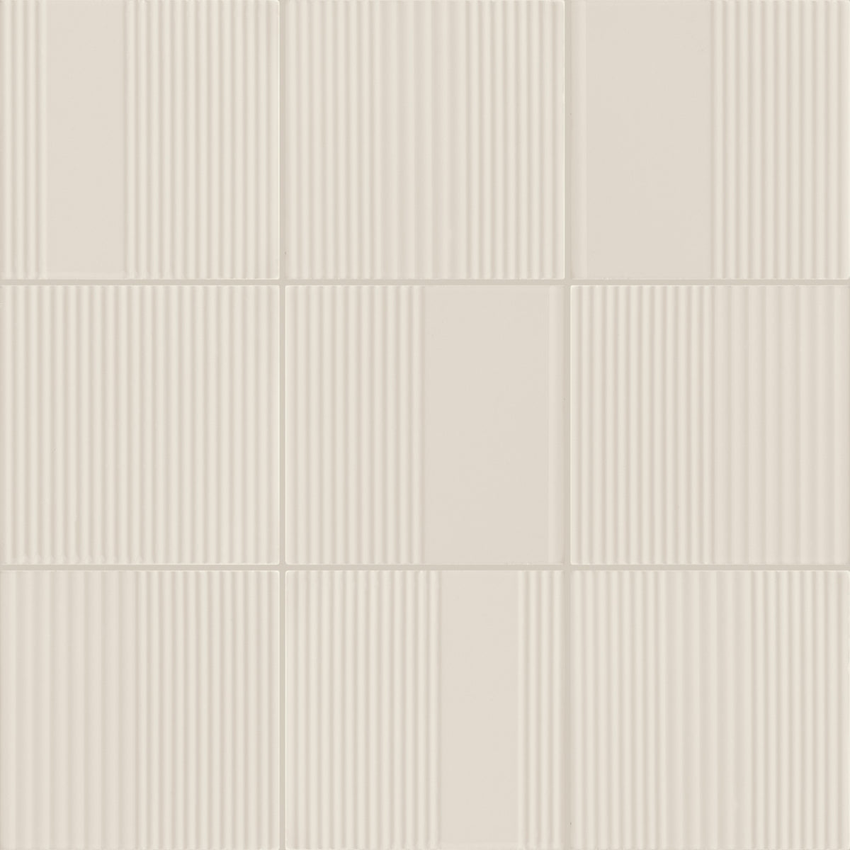 Marazzi Rhyme and Reason Canvas Square 6x6 Ripple Mix Matte Wall Tile
