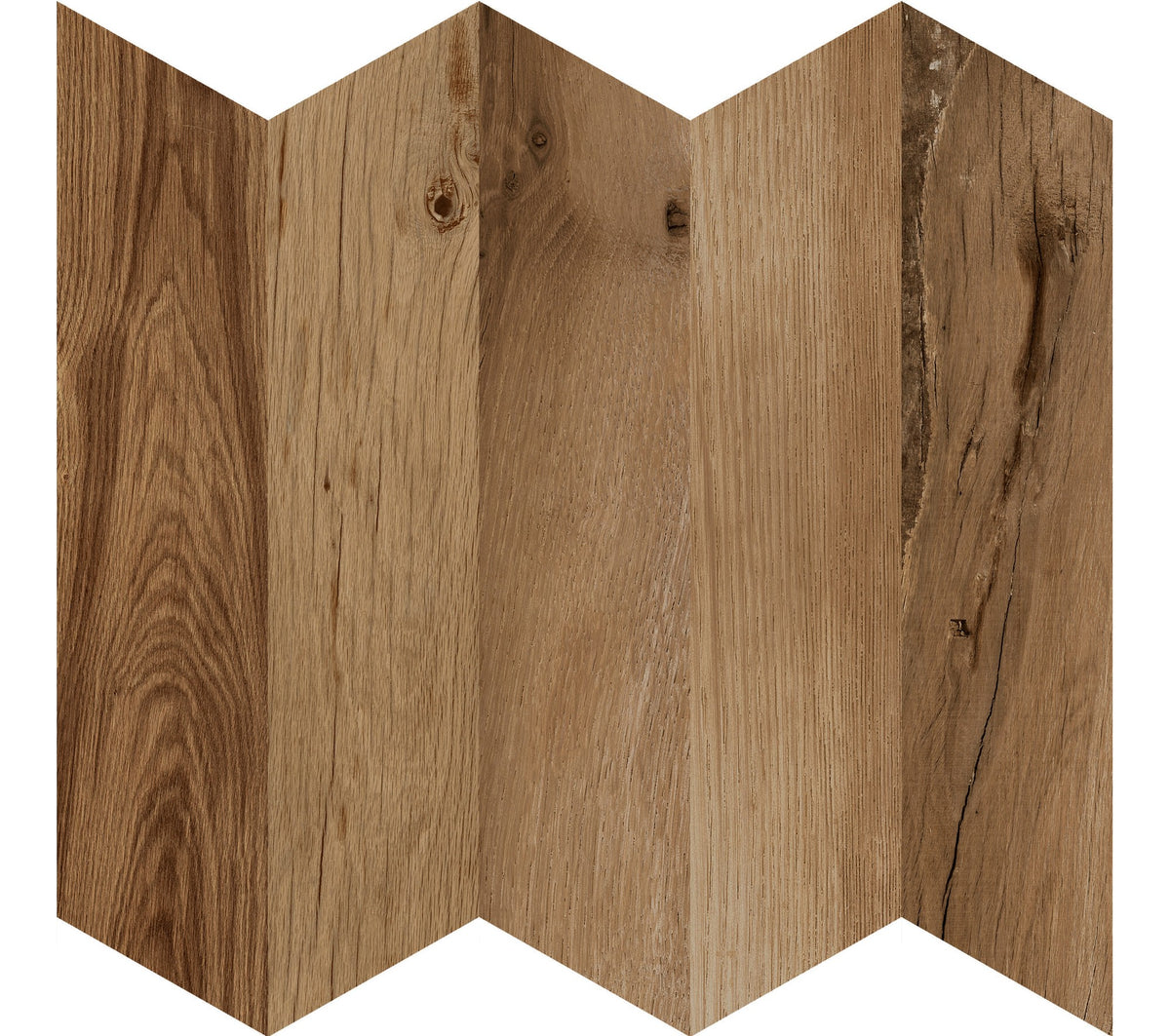 Marazzi Treverksoul Brown Chevron 4x21 Matte Floor Tile