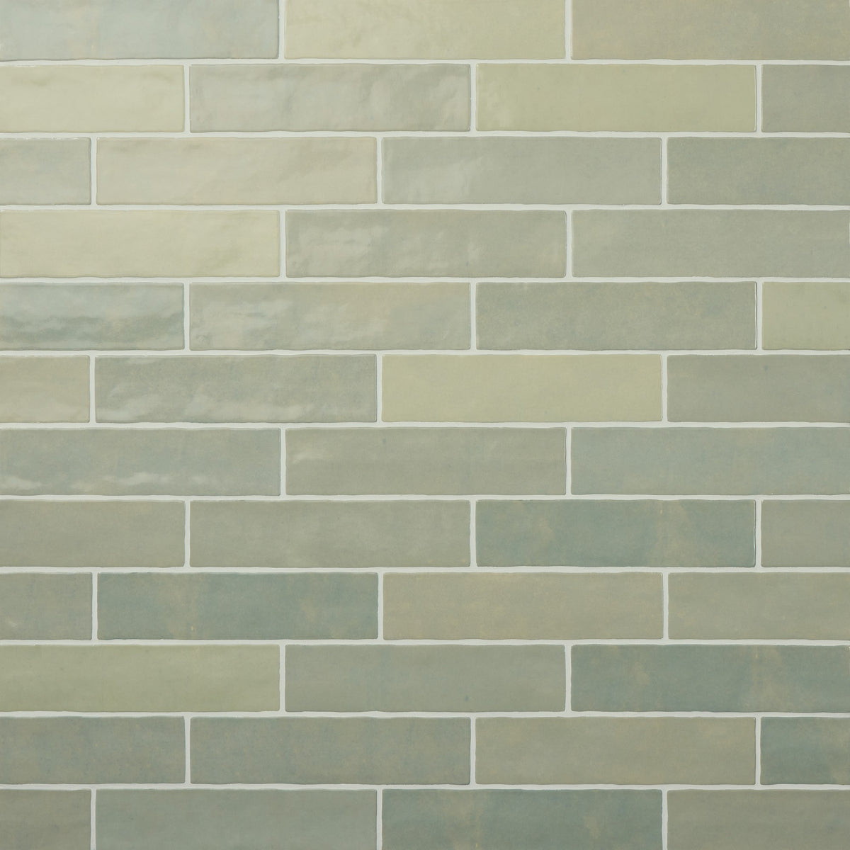 Marazzi Zellige Neo Salvia Rectangle 2x6 Handcrafted Glossy Wall Tile