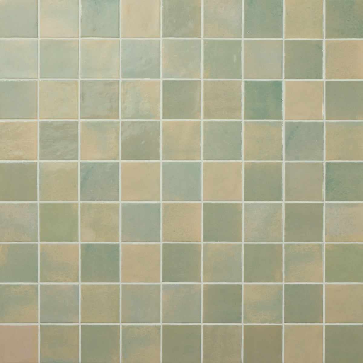 Marazzi Zellige Neo Salvia Square 4x4 Undulated Glossy Wall Tile