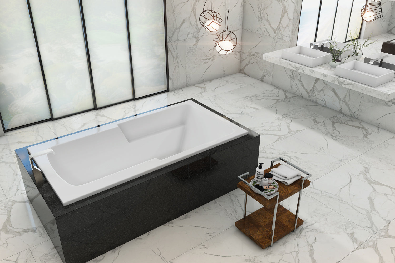 Americh MA6048TA2-BI Madison 6048 - Tub Only / Airbath 2 - Biscuit