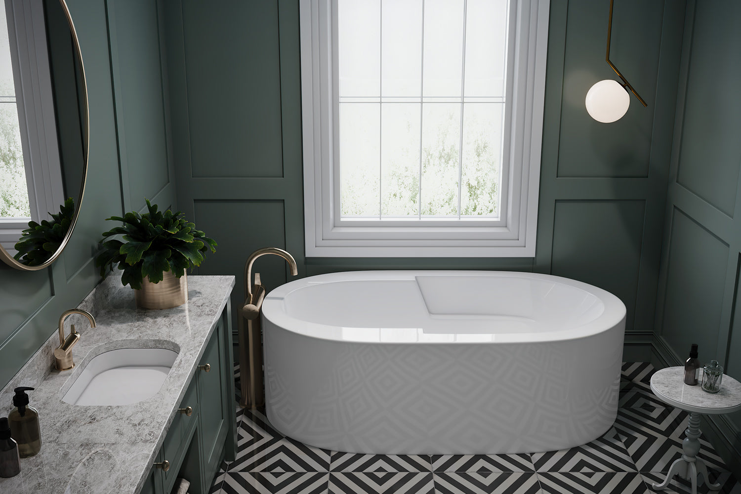 Americh MU7236T-BI Maude 7236 - Tub Only - Biscuit