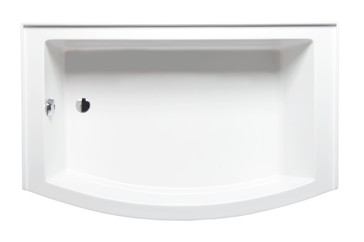 Americh MZ6032TLA2-WH Mezzaluna 6032 ADA Left Hand - Tub Only / Airbath 2 - White