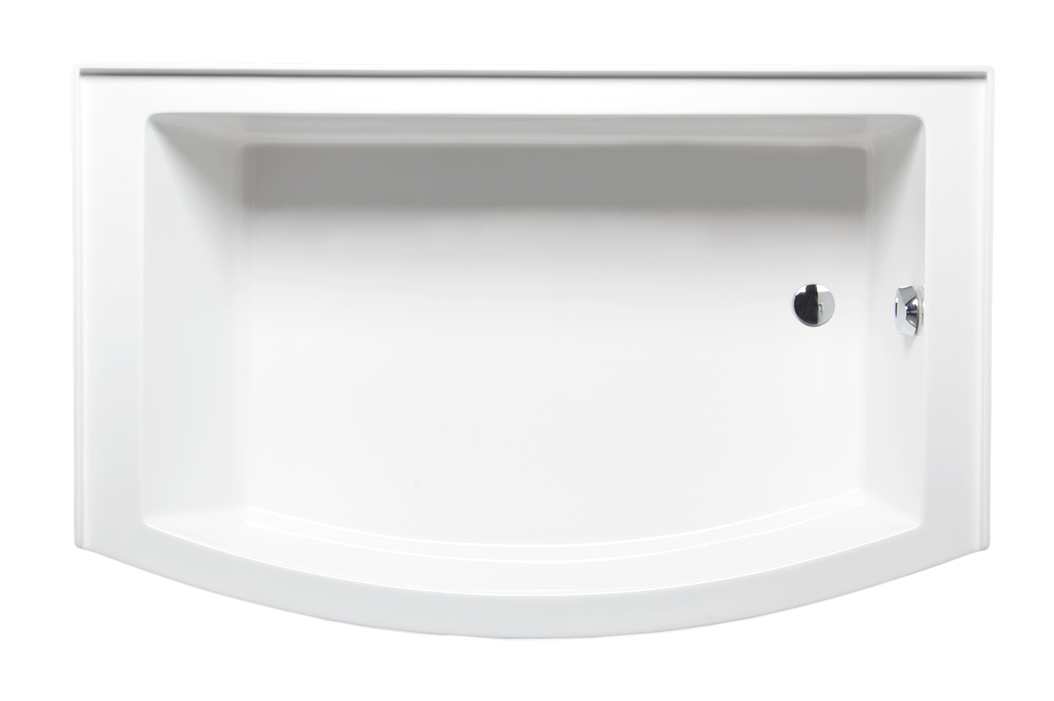 Americh MZ6032TRA2-WH Mezzaluna 6032 ADA Right Hand - Tub Only / Airbath 2 - White