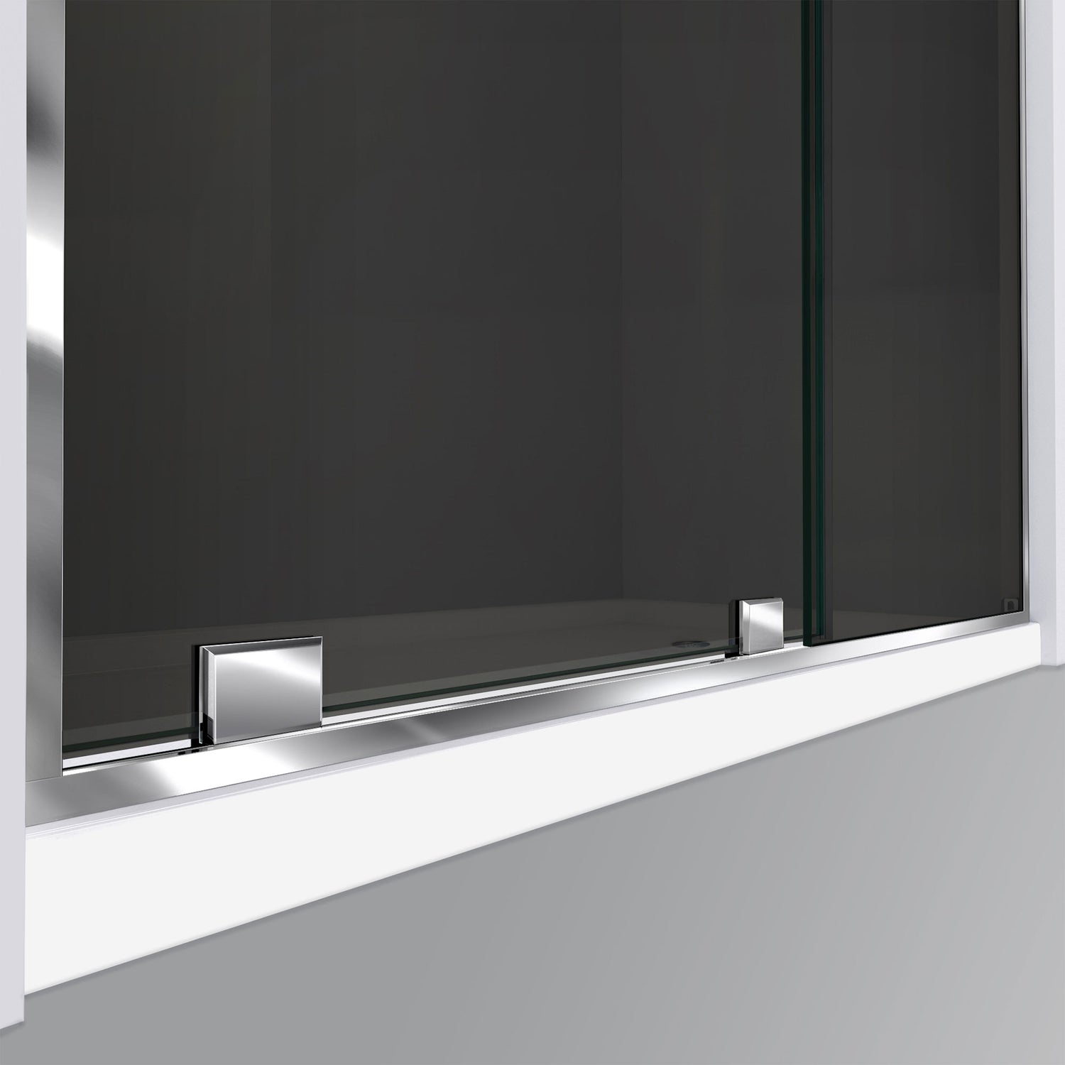 DreamLine Mirage-Z 44-48 in. W x 72 in. H Frameless Sliding Shower Door in Chrome