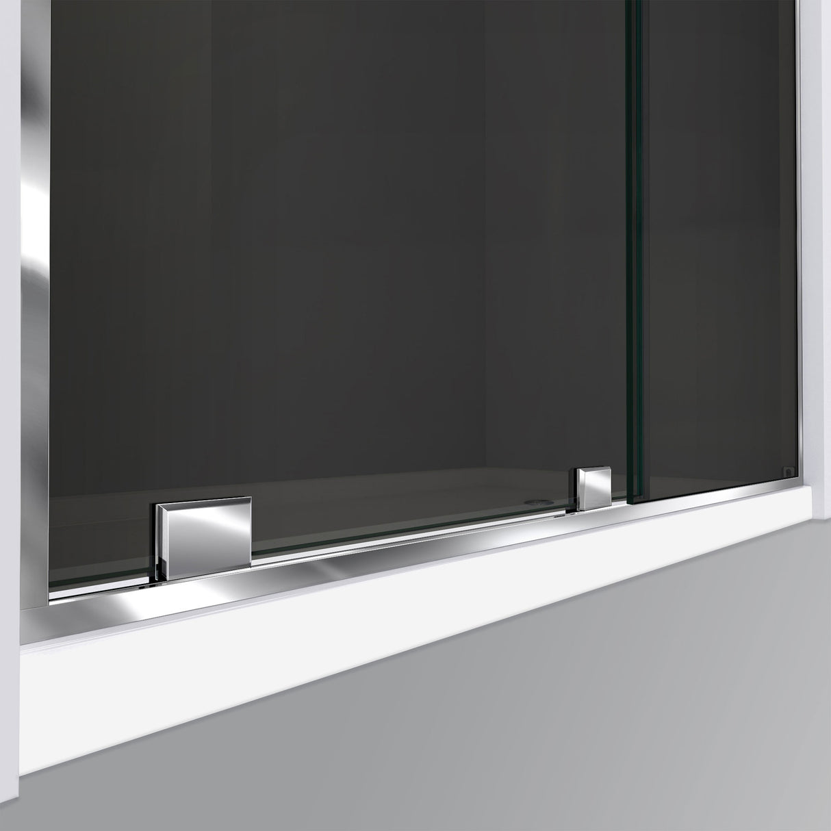 DreamLine Mirage-Z 56-60 in. W x 72 in. H Frameless Sliding Shower Door in Brushed Nickel