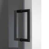 DreamLine Mirage-X 56-60 in. W x 58 in. H Frameless Sliding Tub Door in Satin Black with Smoke Gray Glass