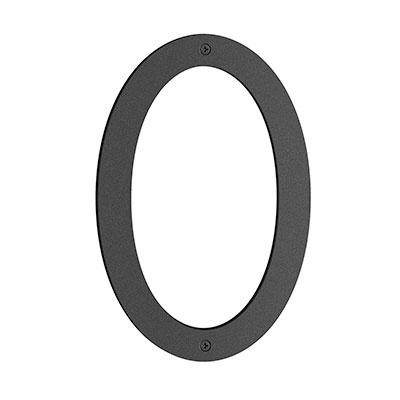 Smedbo Nordic House Number 0 in Matte Black