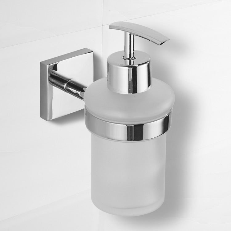 Soap Dispenser, Polished Chrome, Wall Mounted