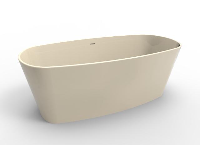 Hydro Systems NEW6631HTO-BIS NEWBURY 6631 METRO TUB ONLY-BISCUIT