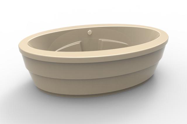 Hydro Systems NIN7244ATO-BON NINA, FREESTANDING TUB ONLY 72X44 - -BONE