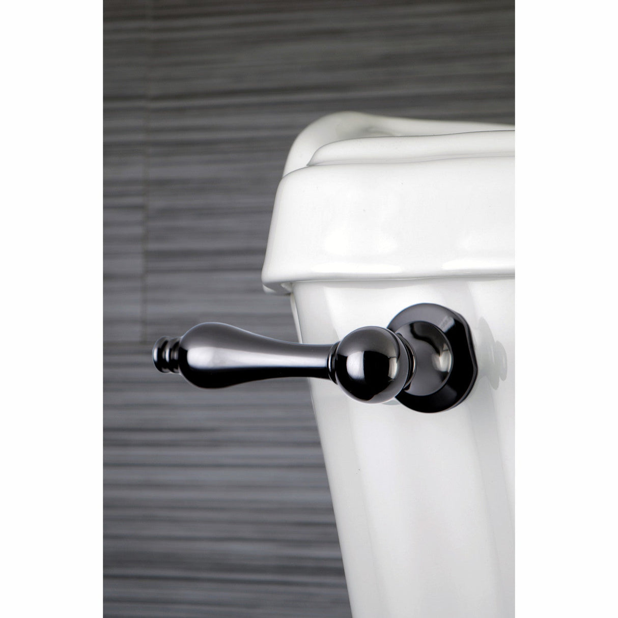 Water Onyx NKTAL Toilet Tank Lever, Black Stainless Steel