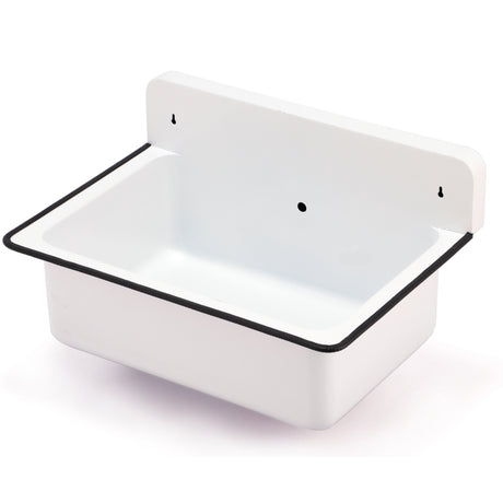 Nantucket Sinks 20-inch Wallmount Bucket Sink With Overflow - White