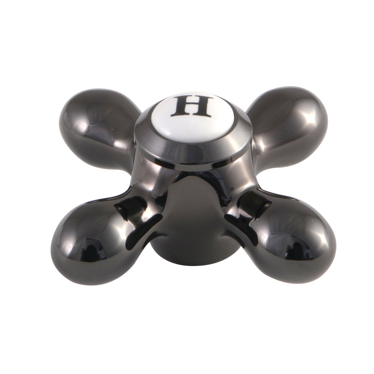 Water Onyx NSH3950AXH Hot Metal Cross Handle, Black Stainless Steel