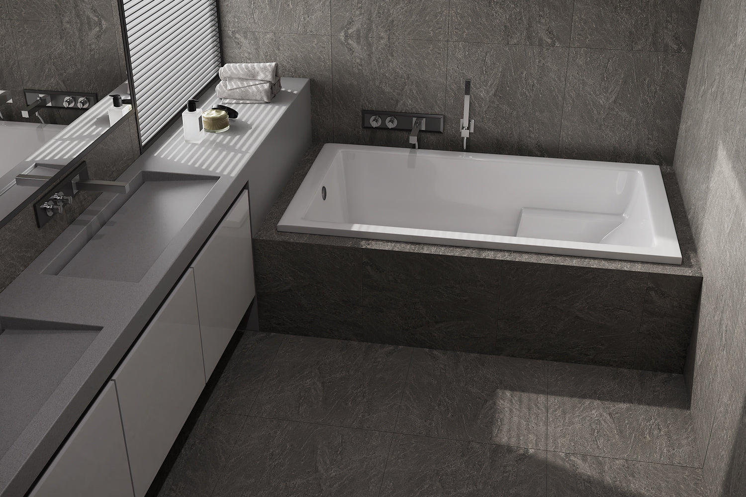Americh NA6034TA2-BI Nadia 6034 - Tub Only / Airbath 2 - Biscuit