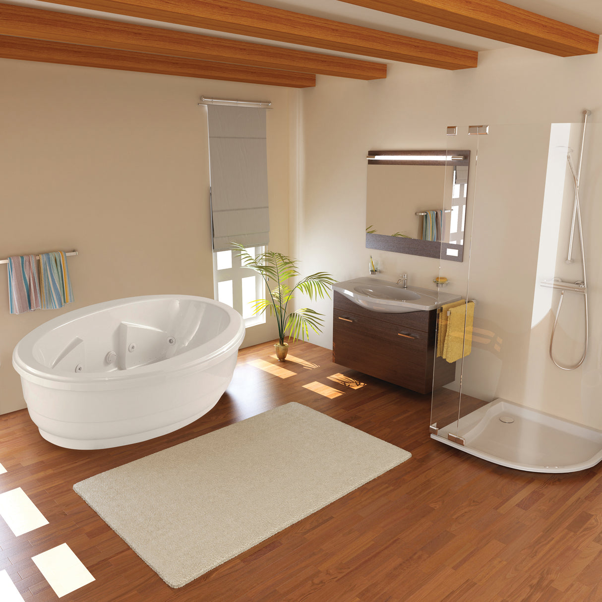 Hydro Systems NIN7244ATO-BON NINA, FREESTANDING TUB ONLY 72X44 - -BONE