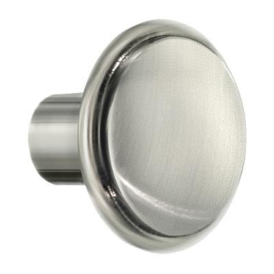 Smedbo Beslagsboden Knob in Zinc in Brushed Nickel