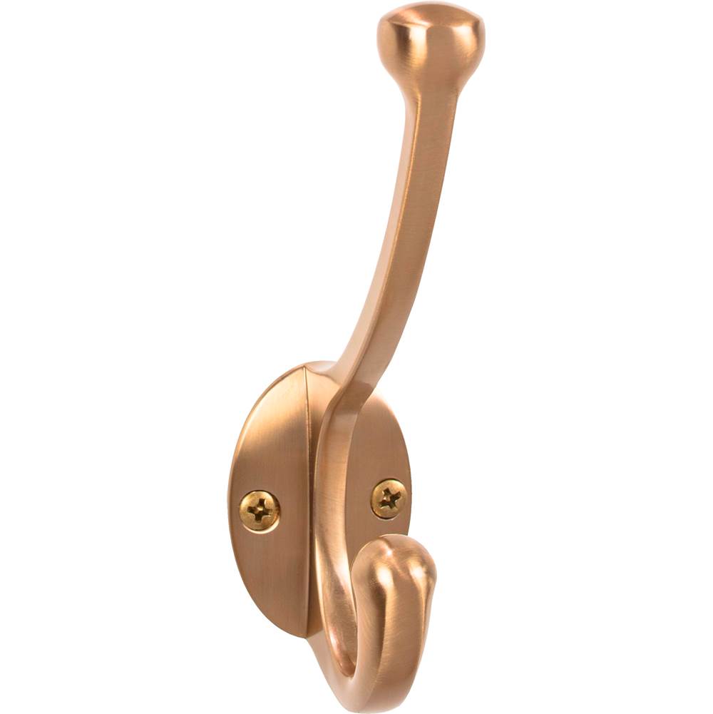 Top Knobs TK1064 Bergen Hook 5 9/16 Inch - Honey Bronze