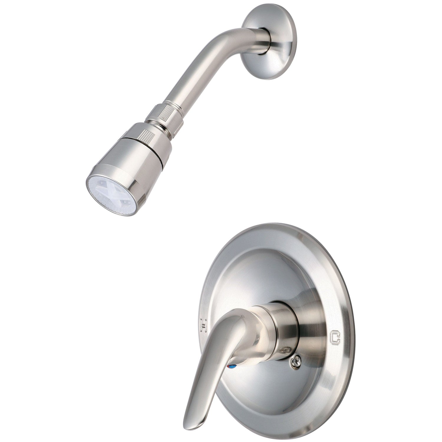 Olympia P-2002-BN Elite Single Handle Shower Set in Brushed Nickel