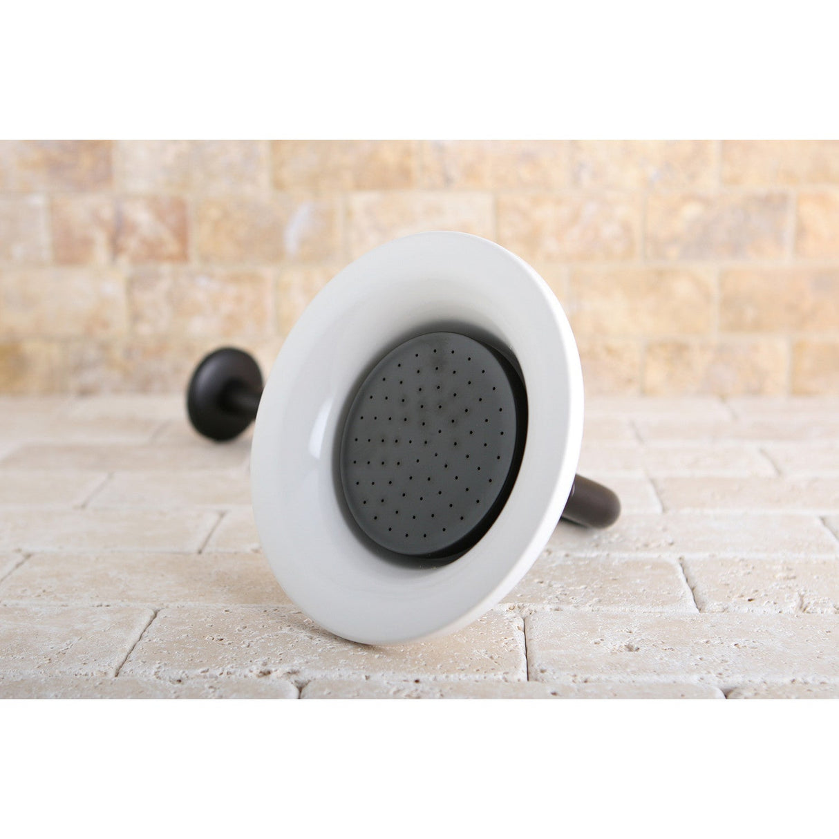 Victorian P60ORBCK 6-1/4 Inch Ceramic Shower Head with 12-Inch Shower Arm, Oil Rubbed Bronze