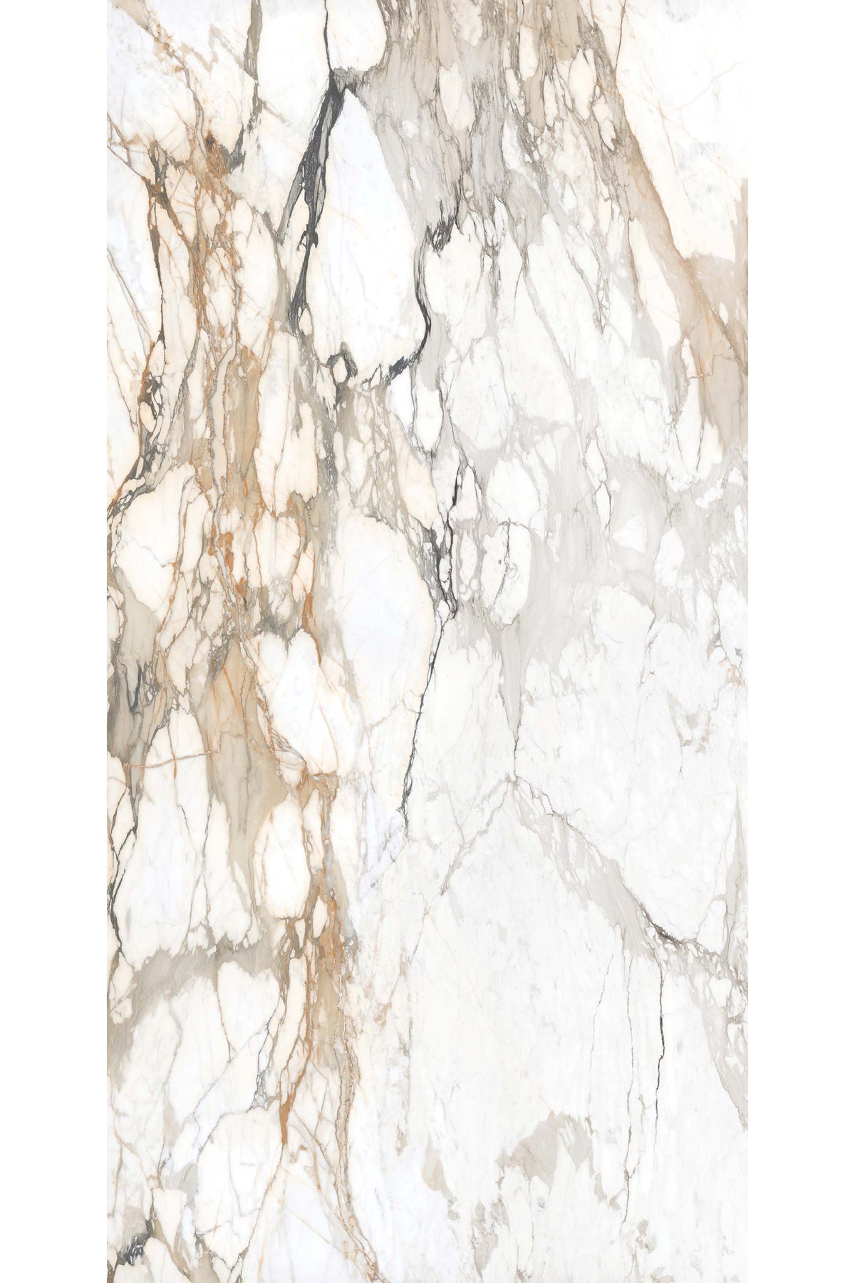 Daltile Elemental Selection Calacatta Topaz Slab 64x127 Glossy 12MM FC2 Porcelain Slab