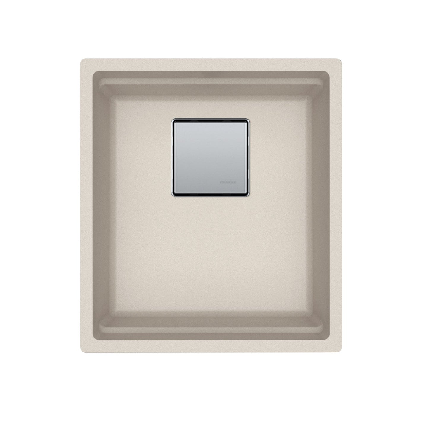 FRANKE PKG11014CHA Peak  16.1-in. x 18.1-in. Champagne Granite Undermount Single Bowl Kitchen Sink - PKG11014CHA In Champagne
