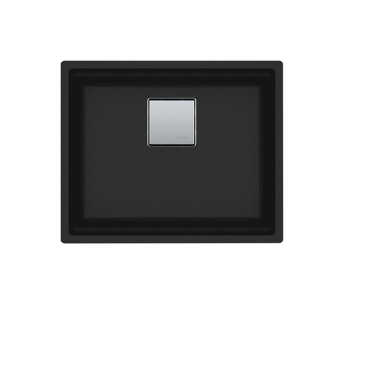 FRANKE PKG11020MBK Peak 22.1-in. x 18.1-in. Matte Black Granite Undermount Single Bowl Kitchen Sink - PKG11020MBK In Matte Black