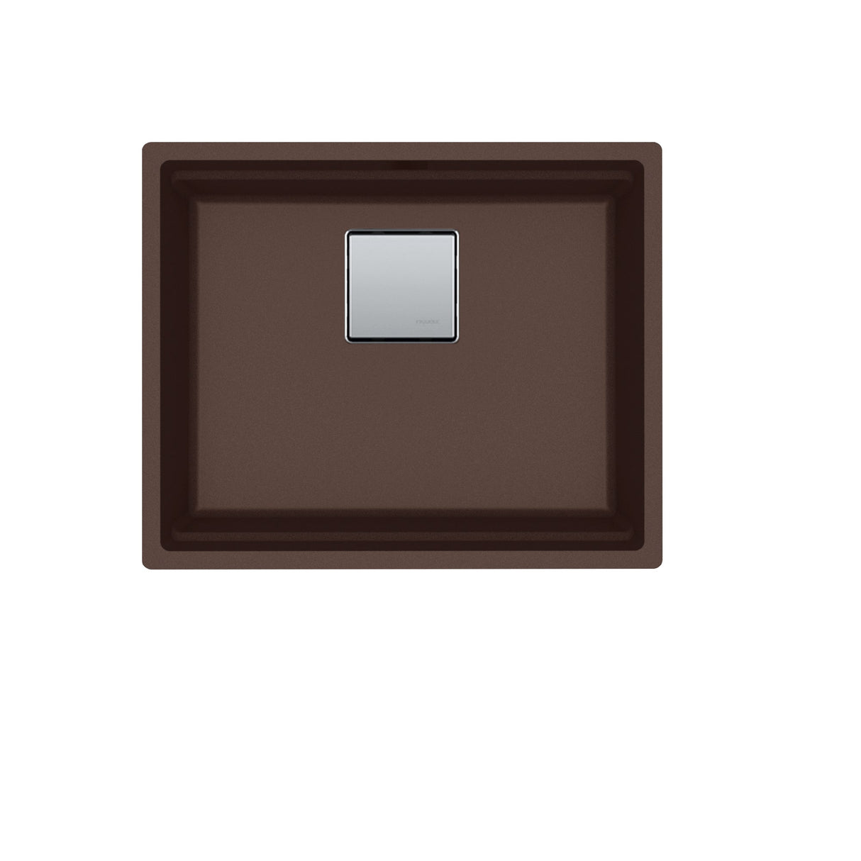 FRANKE PKG11020MOC Peak 22.1-in. x 18.1-in. Mocha Granite Undermount Single Bowl Granite Kitchen Sink - PKG11020MOC In Mocha