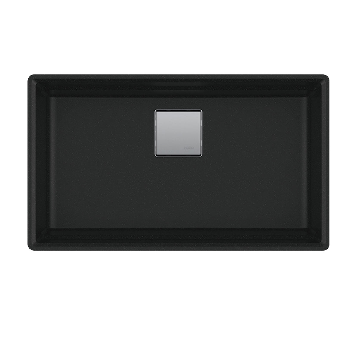 FRANKE PKG11031MBK Peak 32.0-in. x 18.8-in. Matte Black Granite Undermount Single Bowl Kitchen Sink - PKG11031MBK In Matte Black