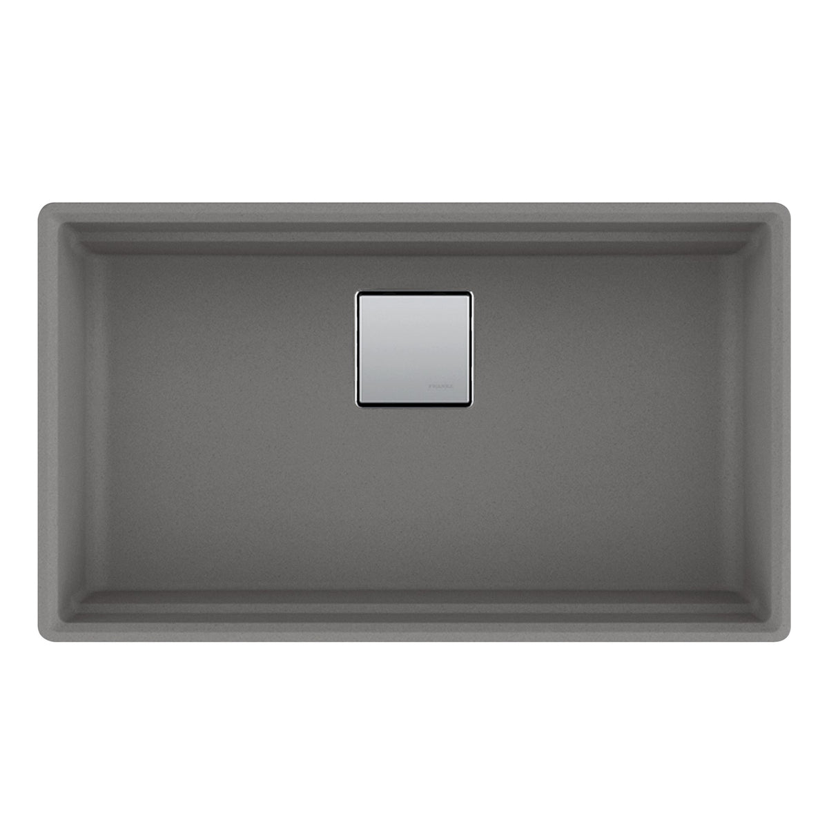FRANKE PKG11031SHG Peak 32.0-in. x 18.8-in. Stone Grey Granite Undermount Single Bowl Kitchen Sink - PKG11031SHG In Stone Grey